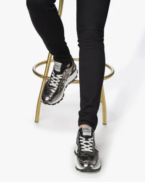 Sneaker>Floris van Bommel Blokki 01.14 Silber