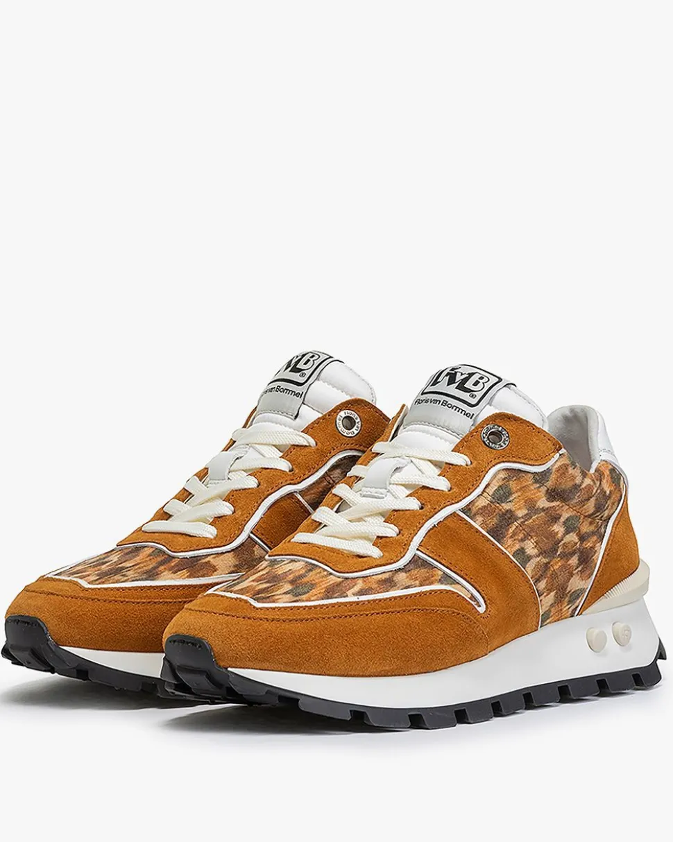 Sneaker>Floris van Bommel Blokki 01.15 Dunkelbraune Kombi