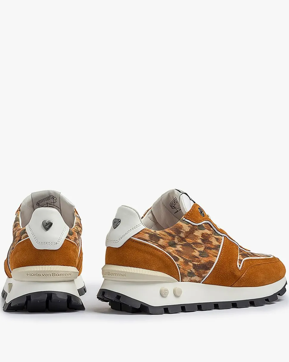 Sneaker>Floris van Bommel Blokki 01.15 Dunkelbraune Kombi