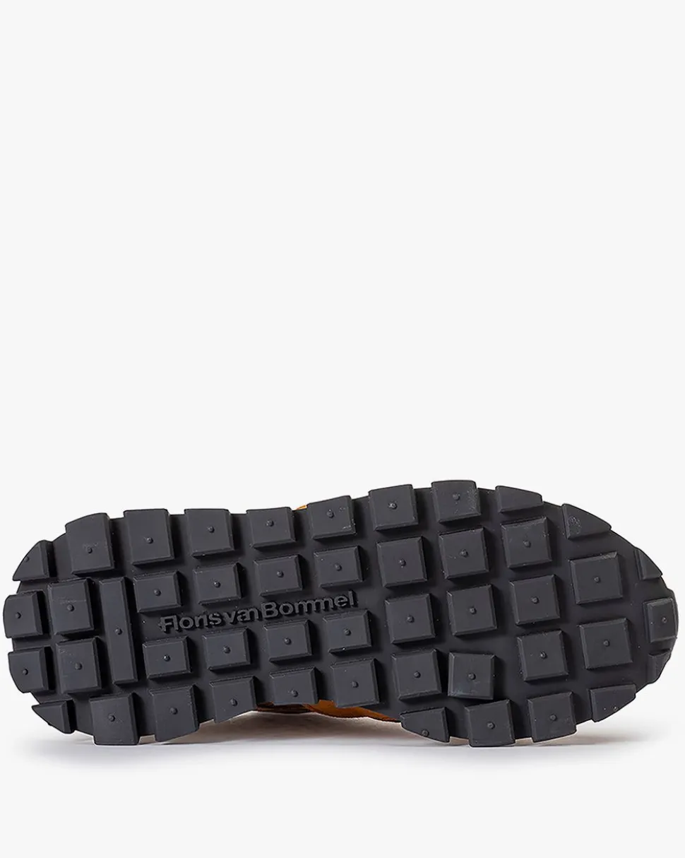 Sneaker>Floris van Bommel Blokki 01.15 Dunkelbraune Kombi