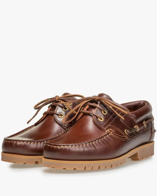 Bootsschuhe>Floris van Bommel Boat Shoe 02.05 Rotbraun