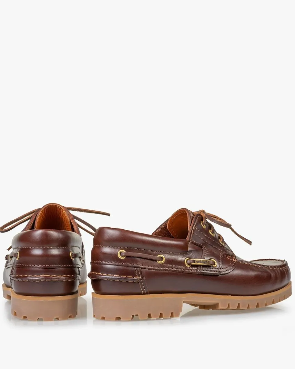 Bootsschuhe>Floris van Bommel Boat Shoe 02.05 Rotbraun