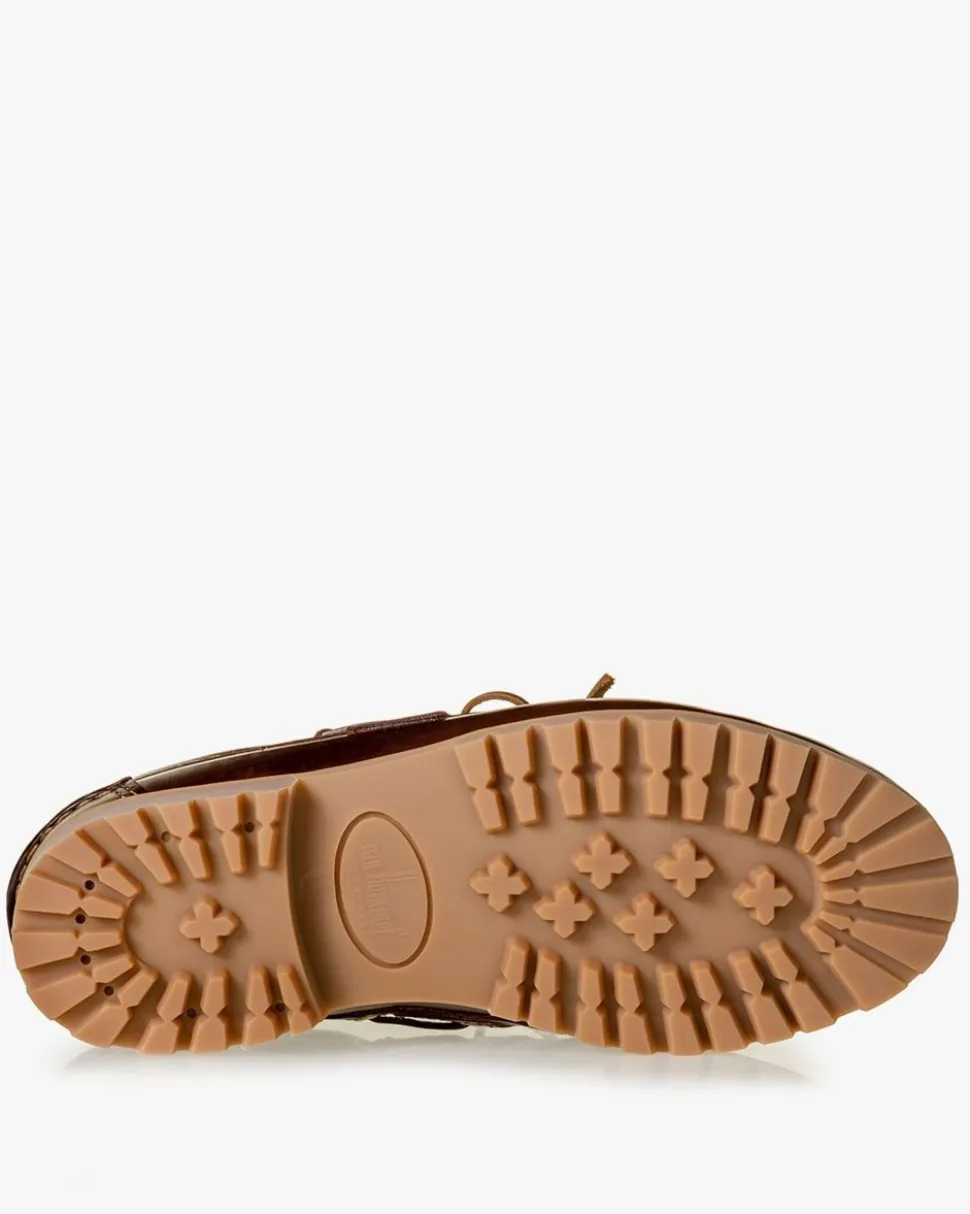 Bootsschuhe>Floris van Bommel Boat Shoe 02.05 Rotbraun