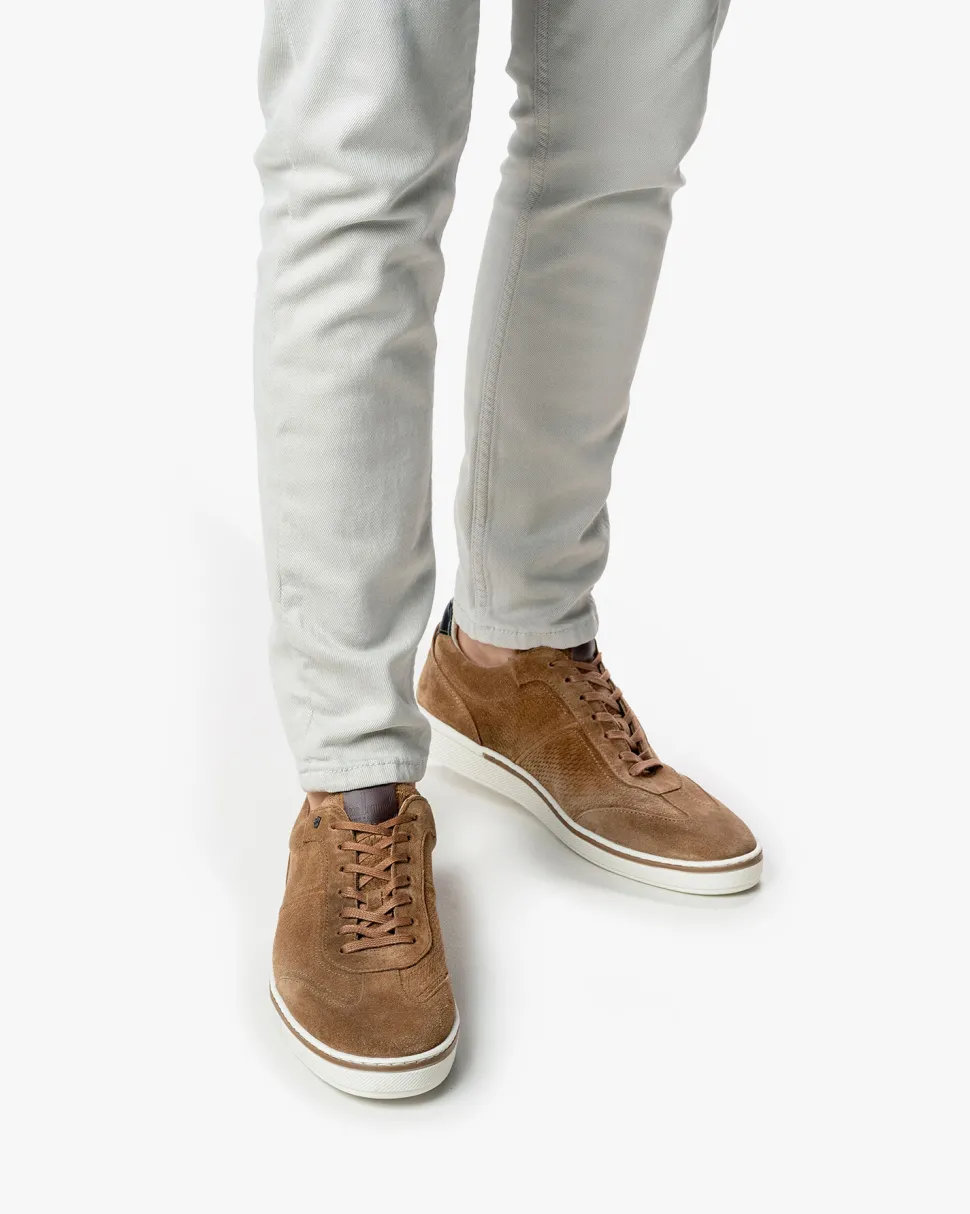 Casual im Büro | Sneaker>Floris van Bommel Bora 01.14 Hellbraun