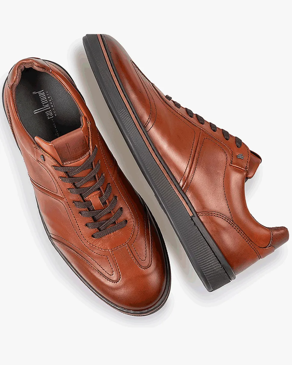 Casual im Büro | Sneaker>Floris van Bommel Bora 01.06 Dunkelcognac