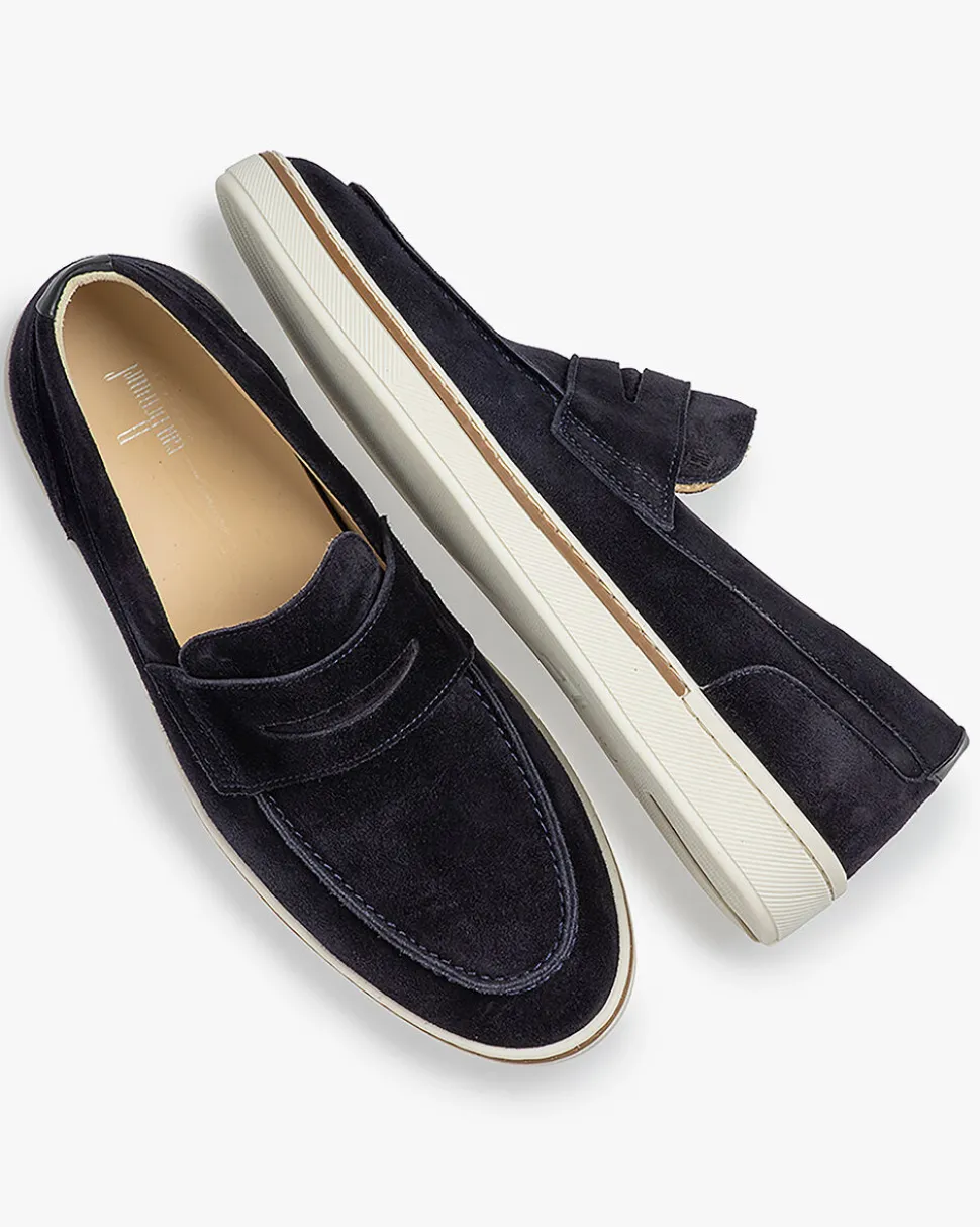 Casual im Büro | Loafers>Floris van Bommel Bora 04.01 Dunkelblau