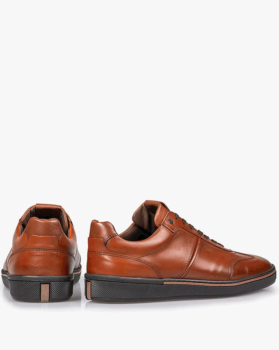 Casual im Büro | Sneaker>Floris van Bommel Bora 01.06 Dunkelcognac