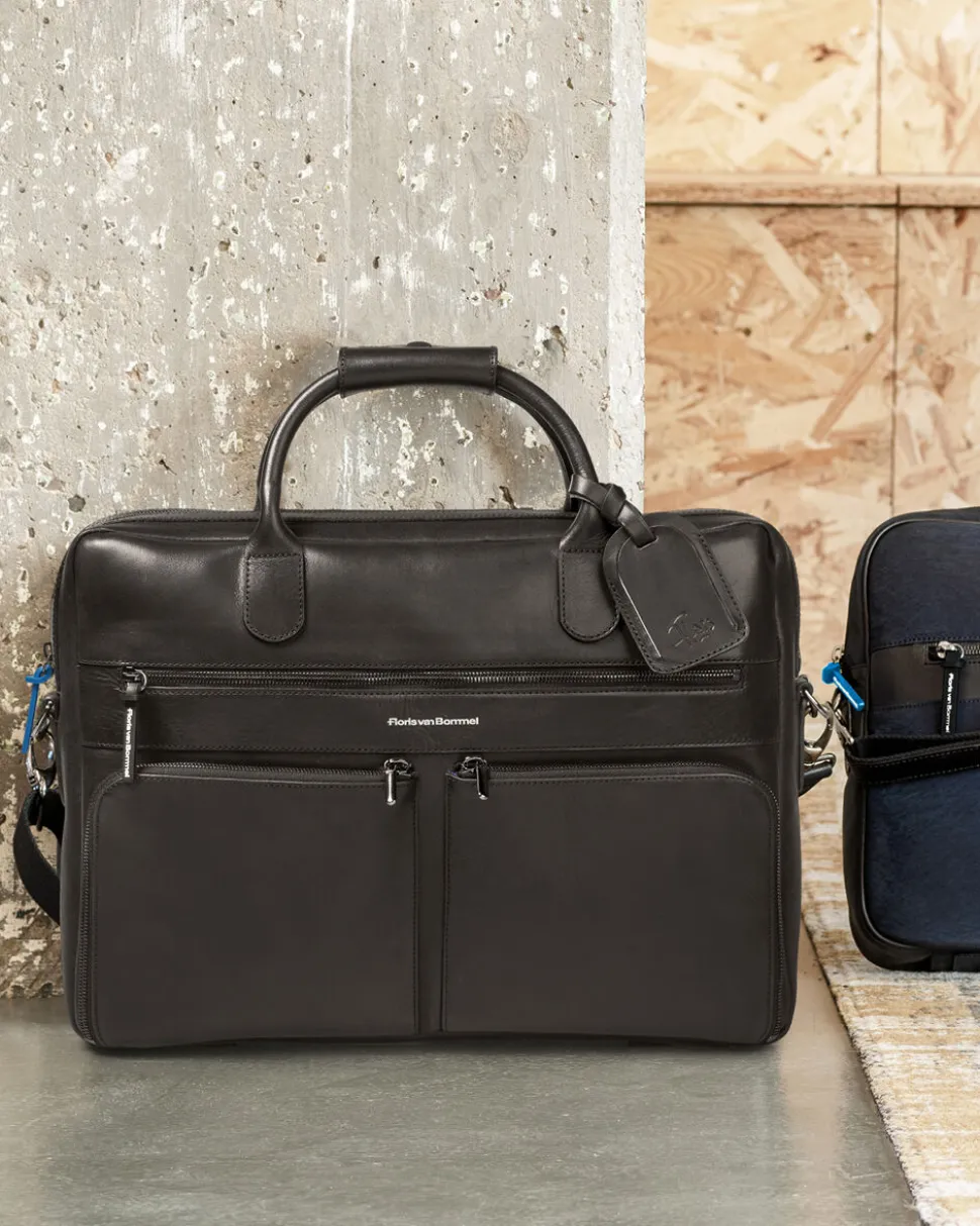 Taschen>Floris van Bommel Bürotasche Leder Schwarz