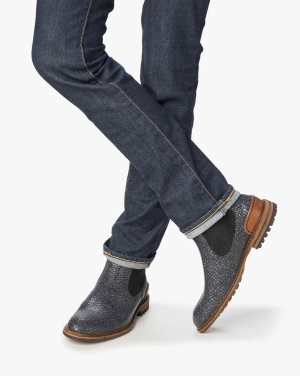 Extravagant | Chelsea Boots>Floris van Bommel Crepi 12.02 Dunkelgrau