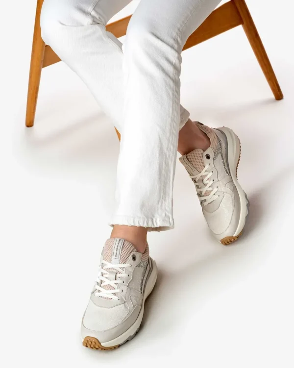 Sneaker>Floris van Bommel Curvi 01.23 Weiße Kombi