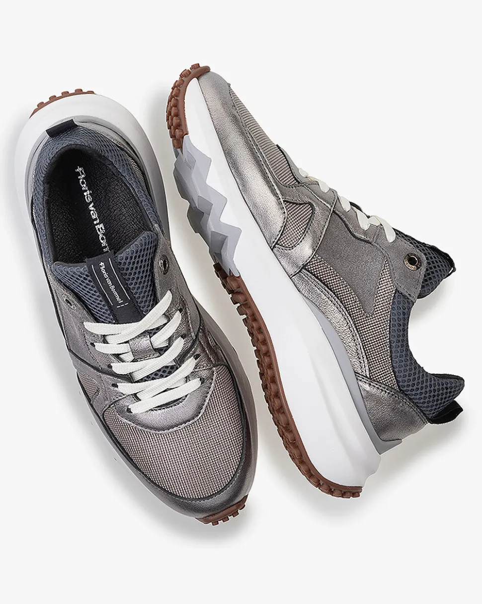 Sneaker>Floris van Bommel Curvi 01.01 Silber