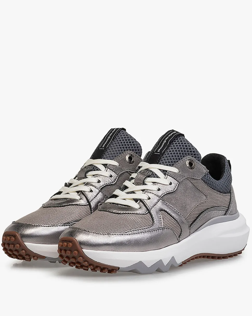 Sneaker>Floris van Bommel Curvi 01.01 Silber
