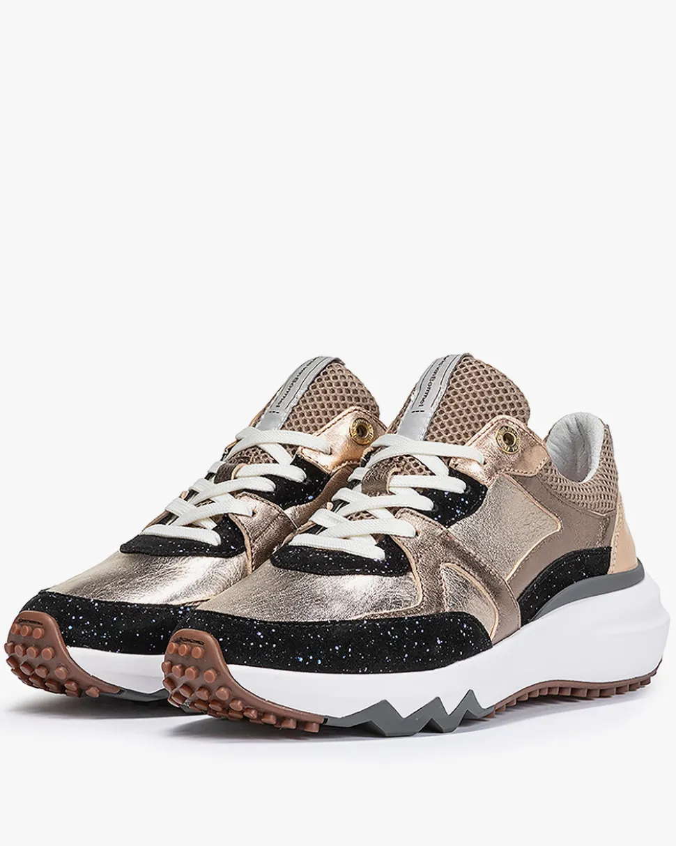 Sneaker>Floris van Bommel Curvi 01.10 Schwarz