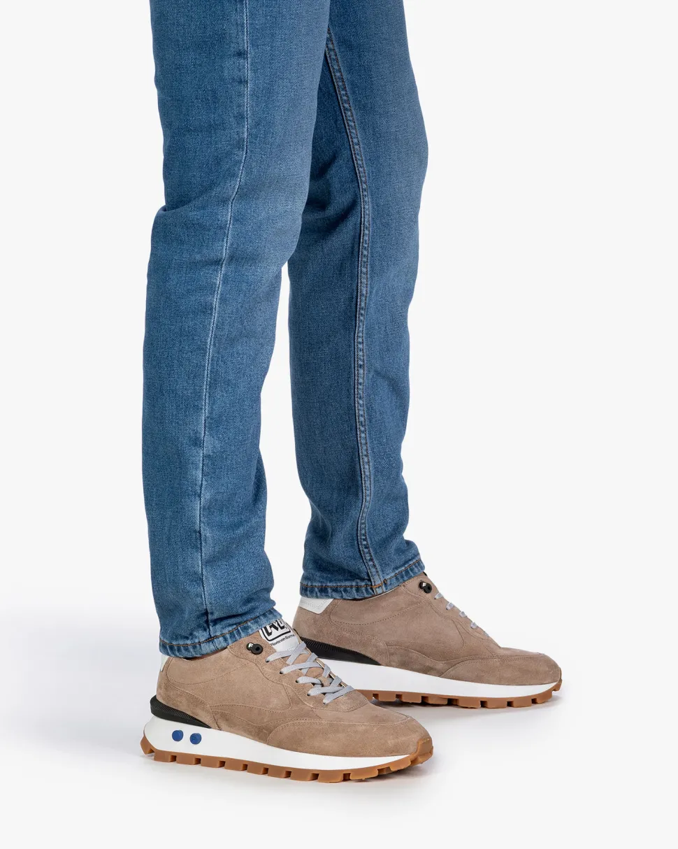 Sneaker>Floris van Bommel De Blokker 01.02 Hellbraun