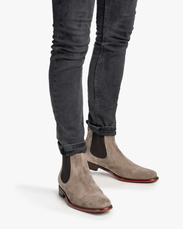 Business Schuhe | Chelsea Boots>Floris van Bommel De Draver 02.01 Taupe