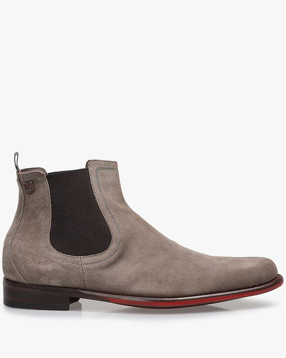 Business Schuhe | Chelsea Boots>Floris van Bommel De Draver 02.01 Taupe