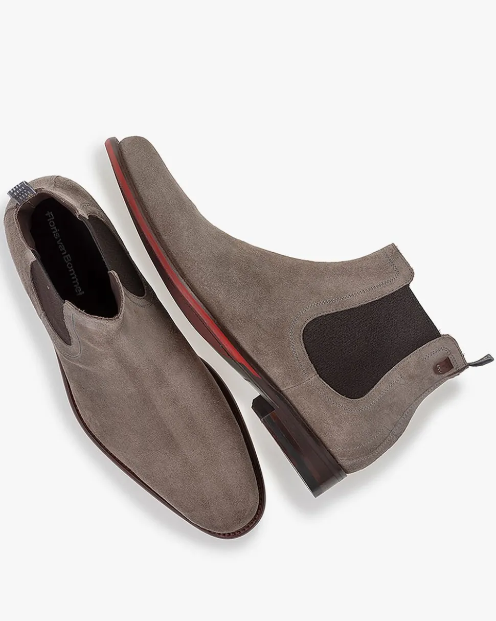 Business Schuhe | Chelsea Boots>Floris van Bommel De Draver 02.01 Taupe