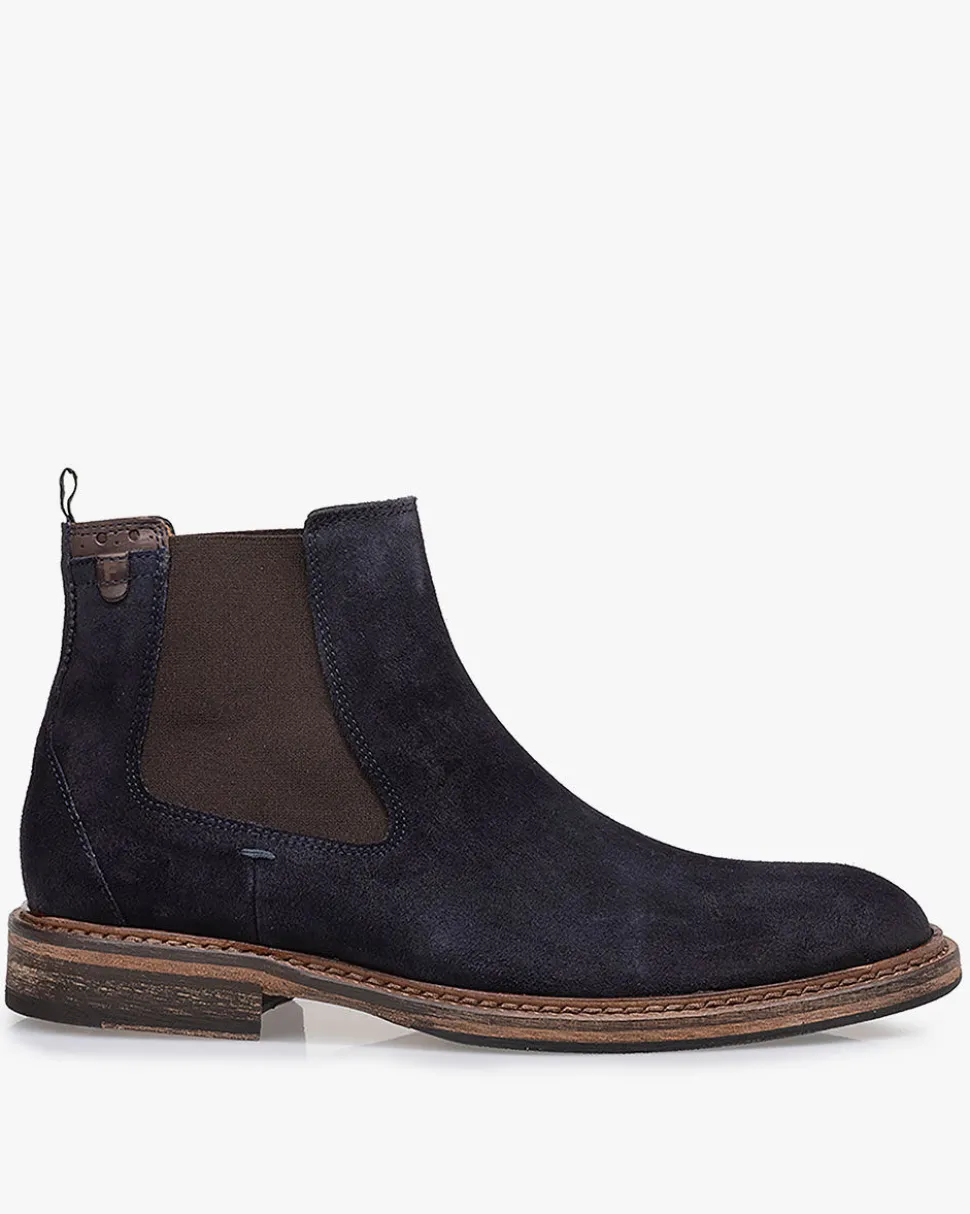 Hochwinter | Chelsea Boots>Floris van Bommel De Moker 02.01 Dunkelblau