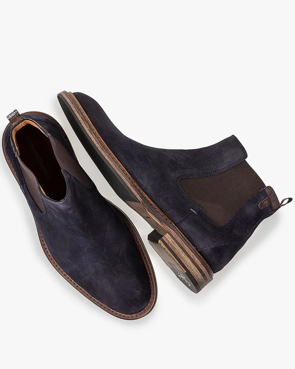Hochwinter | Chelsea Boots>Floris van Bommel De Moker 02.01 Dunkelblau
