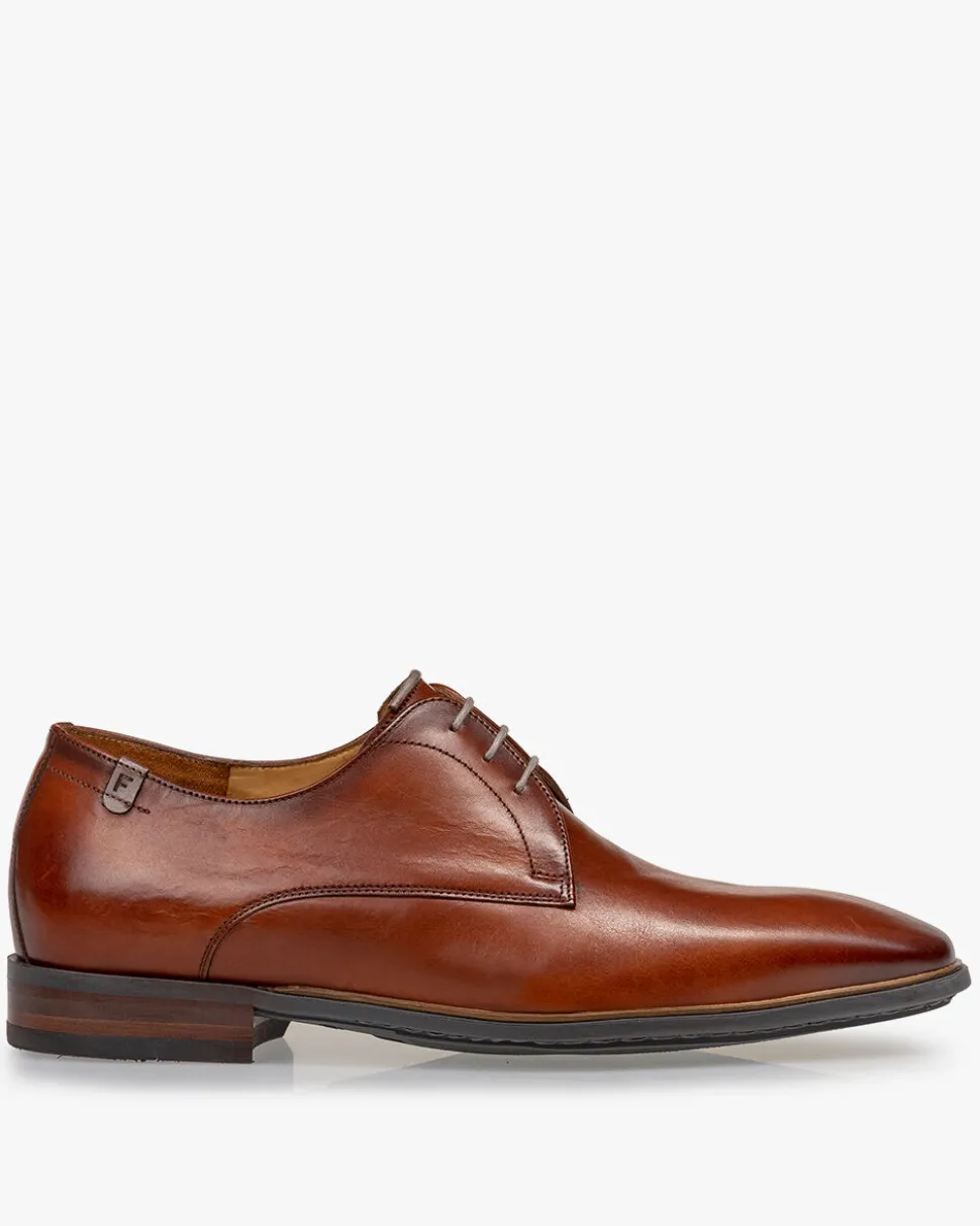 Casual im Büro | Business Schuhe>Floris van Bommel De Slimmer 04.00 Dunkelcognac