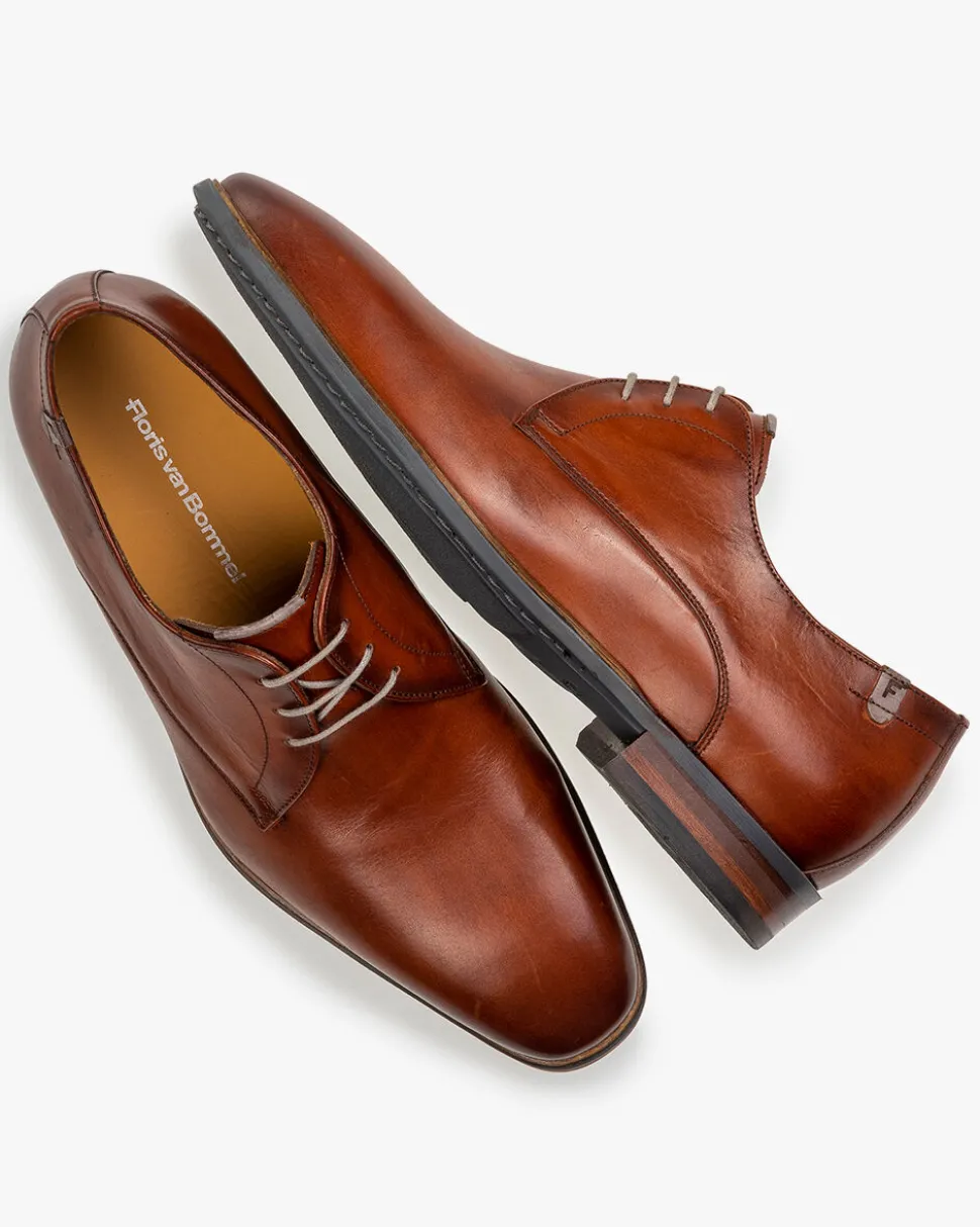 Casual im Büro | Business Schuhe>Floris van Bommel De Slimmer 04.00 Dunkelcognac