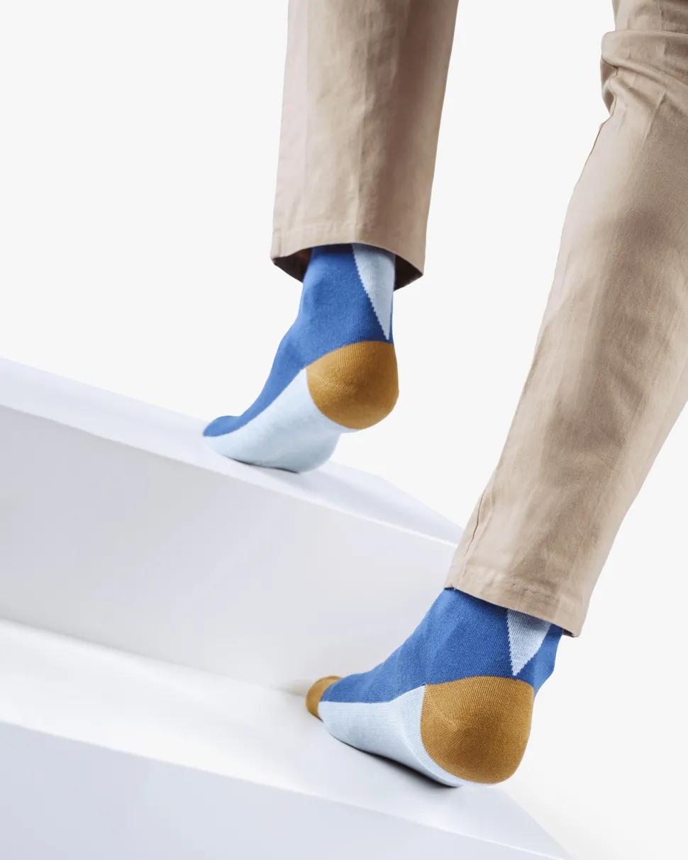Socken>Floris van Bommel De Sokker 01.01 Blau