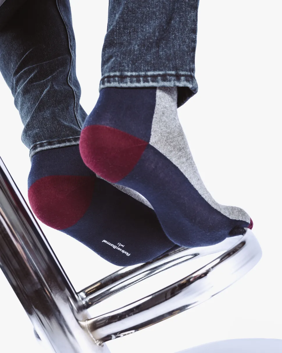 Socken>Floris van Bommel De Sokker 02.01 Grau