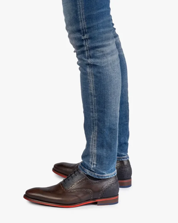 Schick im Büro | Business Schuhe>Floris van Bommel De Stapper 03.02 Dunkelbraun
