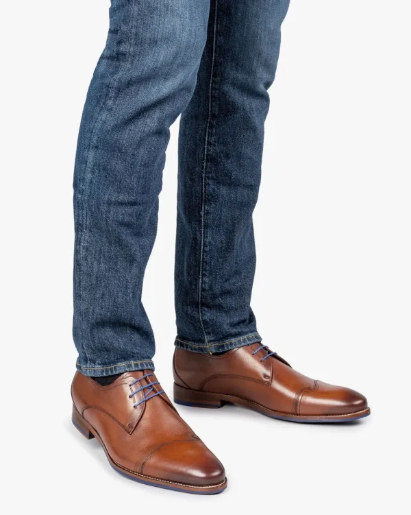 Schick im Büro | Business Schuhe>Floris van Bommel De Stapper 02.00 Cognac