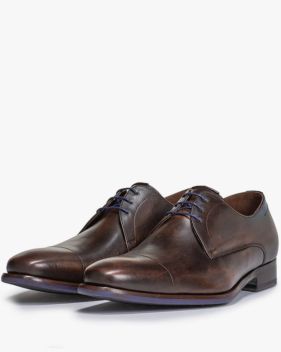 Schick im Büro | Business Schuhe>Floris van Bommel De Stijler 34.02 Dunkelbraun