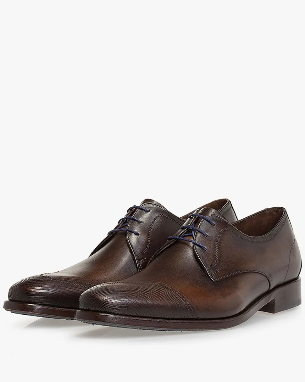 Schick im Büro | Business Schuhe>Floris van Bommel De Stijler 32.03 Dunkelbraun