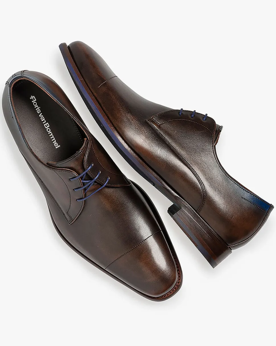 Schick im Büro | Business Schuhe>Floris van Bommel De Stijler 34.02 Dunkelbraun