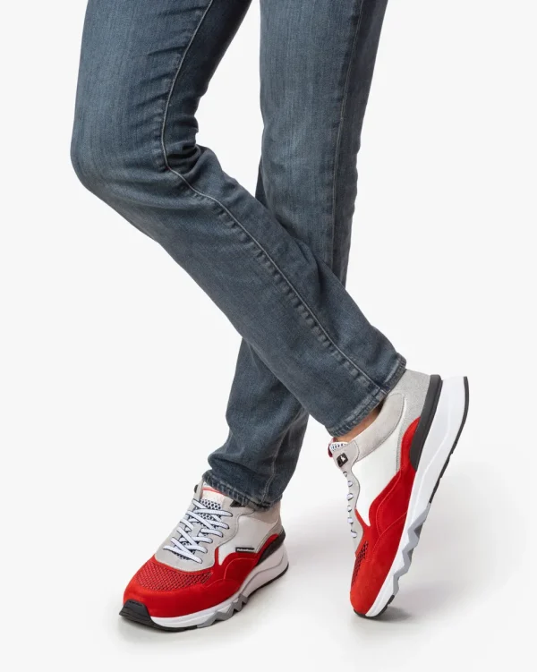 Sneaker>Floris van Bommel De Zager 02.51 Rot