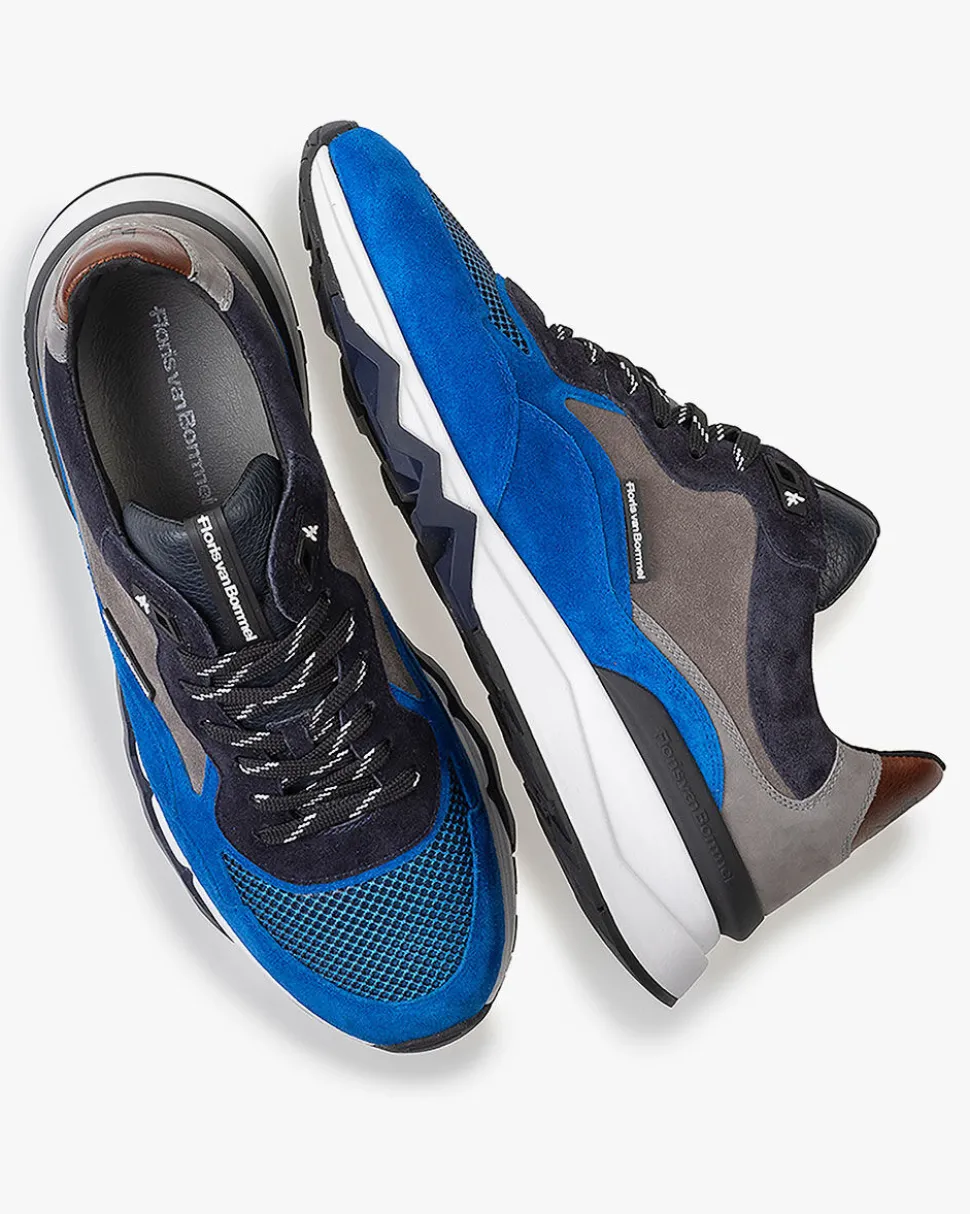 Sneaker>Floris van Bommel De Zager 02.36 Blau kombi