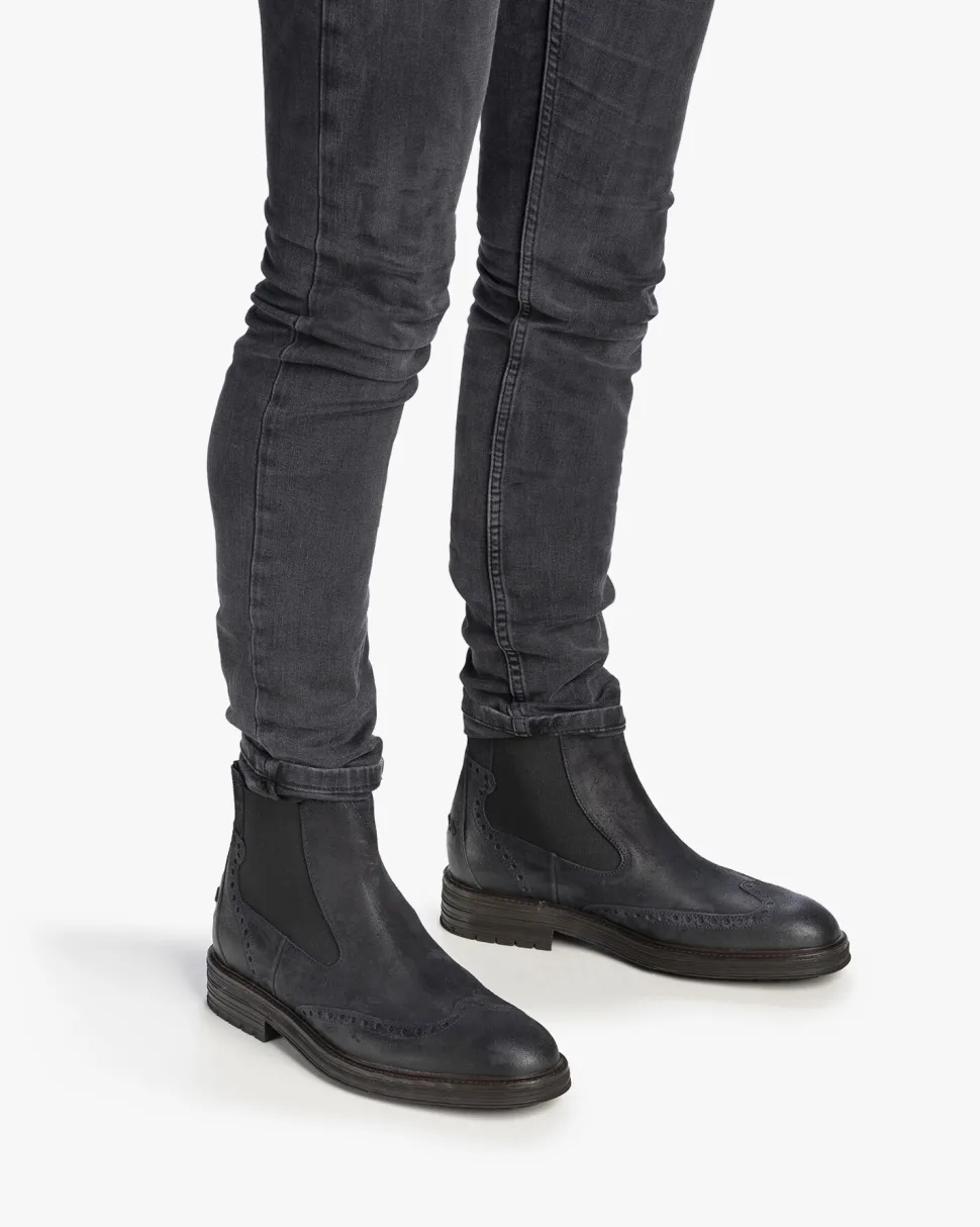 Hochwinter | Brogues>Floris van Bommel De Zeker 02.00 Dunkelblau