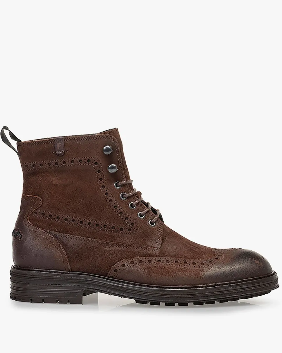 Brogues | Stiefeletten>Floris van Bommel De Zeker 01.01 Braun