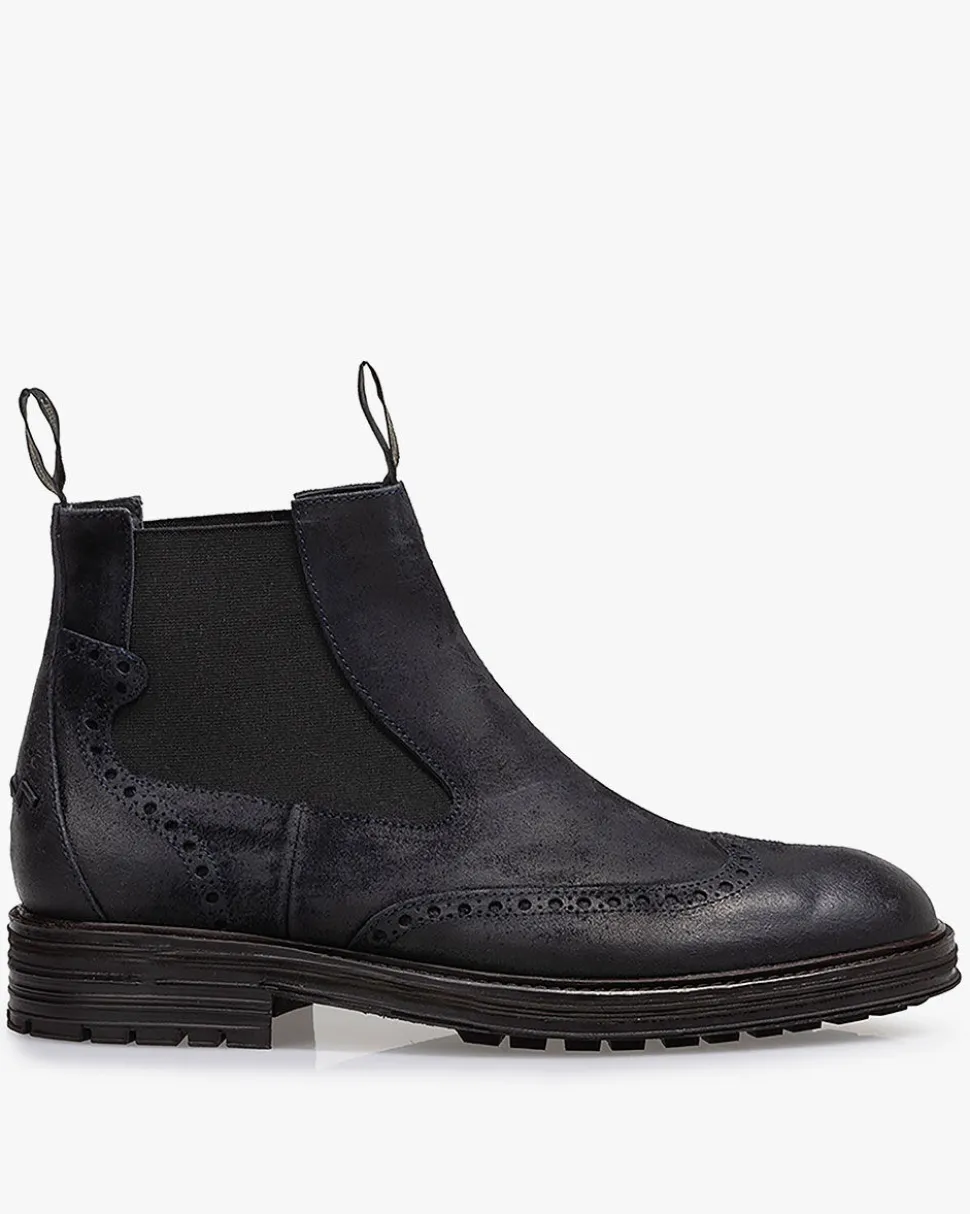 Hochwinter | Brogues>Floris van Bommel De Zeker 02.00 Dunkelblau
