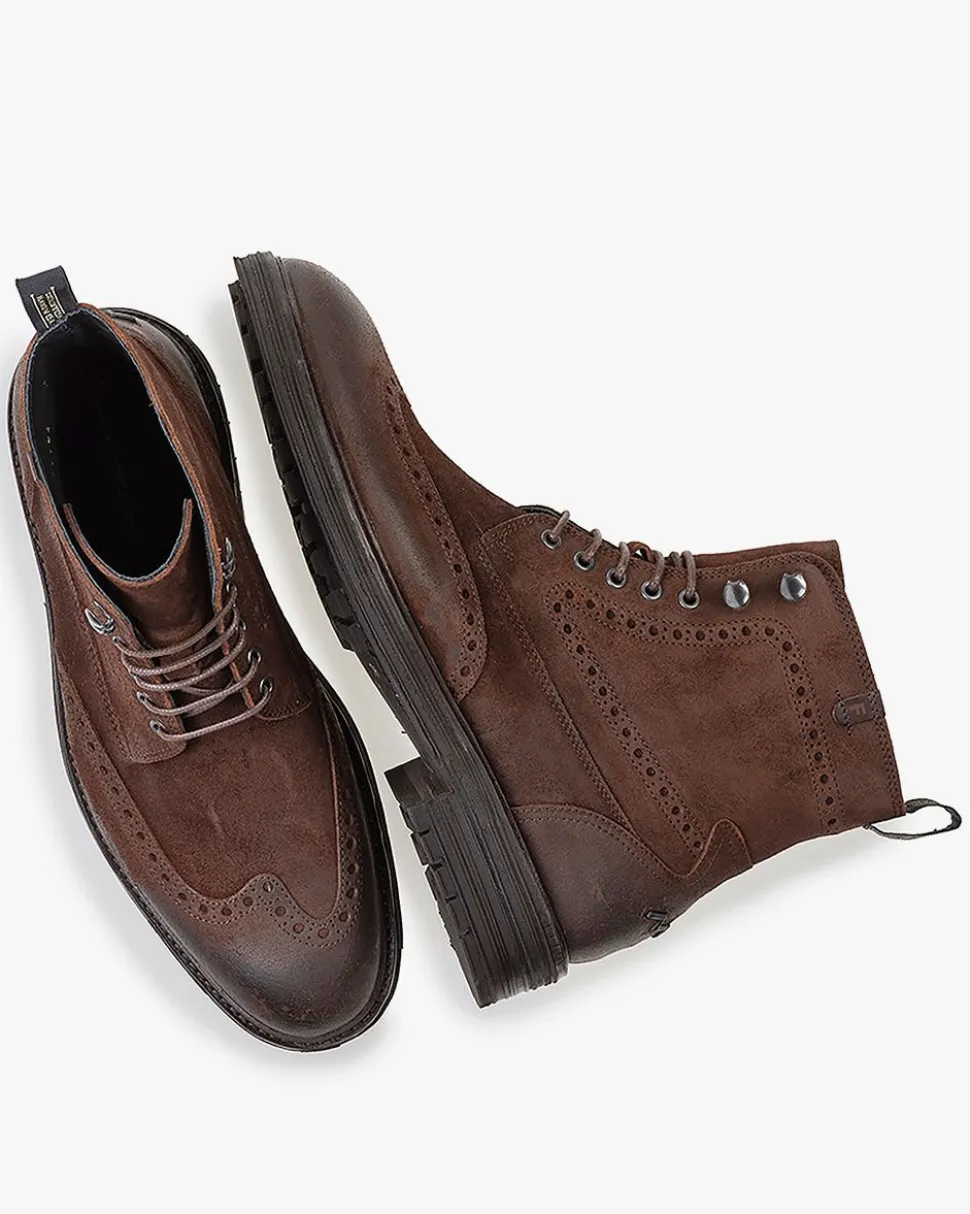 Brogues | Stiefeletten>Floris van Bommel De Zeker 01.01 Braun