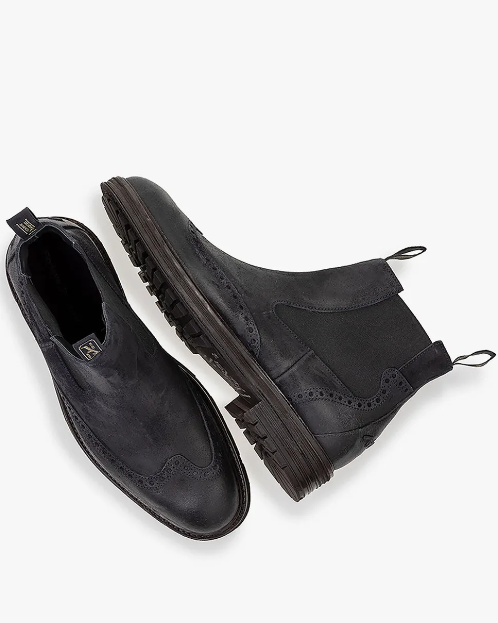 Hochwinter | Brogues>Floris van Bommel De Zeker 02.00 Dunkelblau