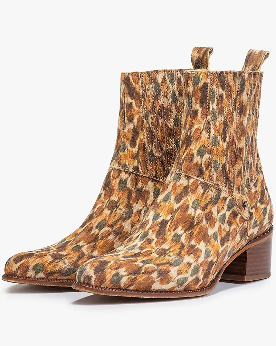 Chelsea Boots | Stiefeletten>Floris van Bommel Evi 01.05 Dunkelbraune Kombi