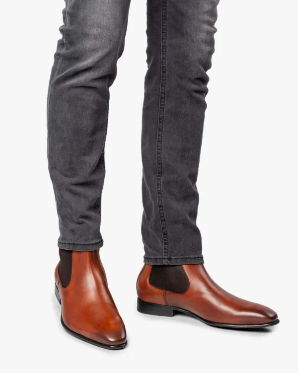 Schick im Büro | Chelsea Boots>Floris van Bommel Gira 05.00 Cognac