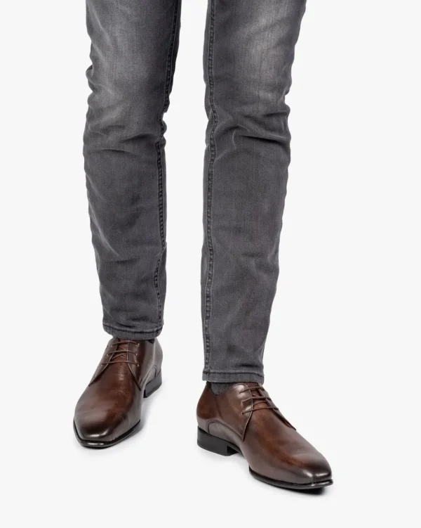 Schick im Büro | Business Schuhe>Floris van Bommel Gira 03.07 Dunkelbraun
