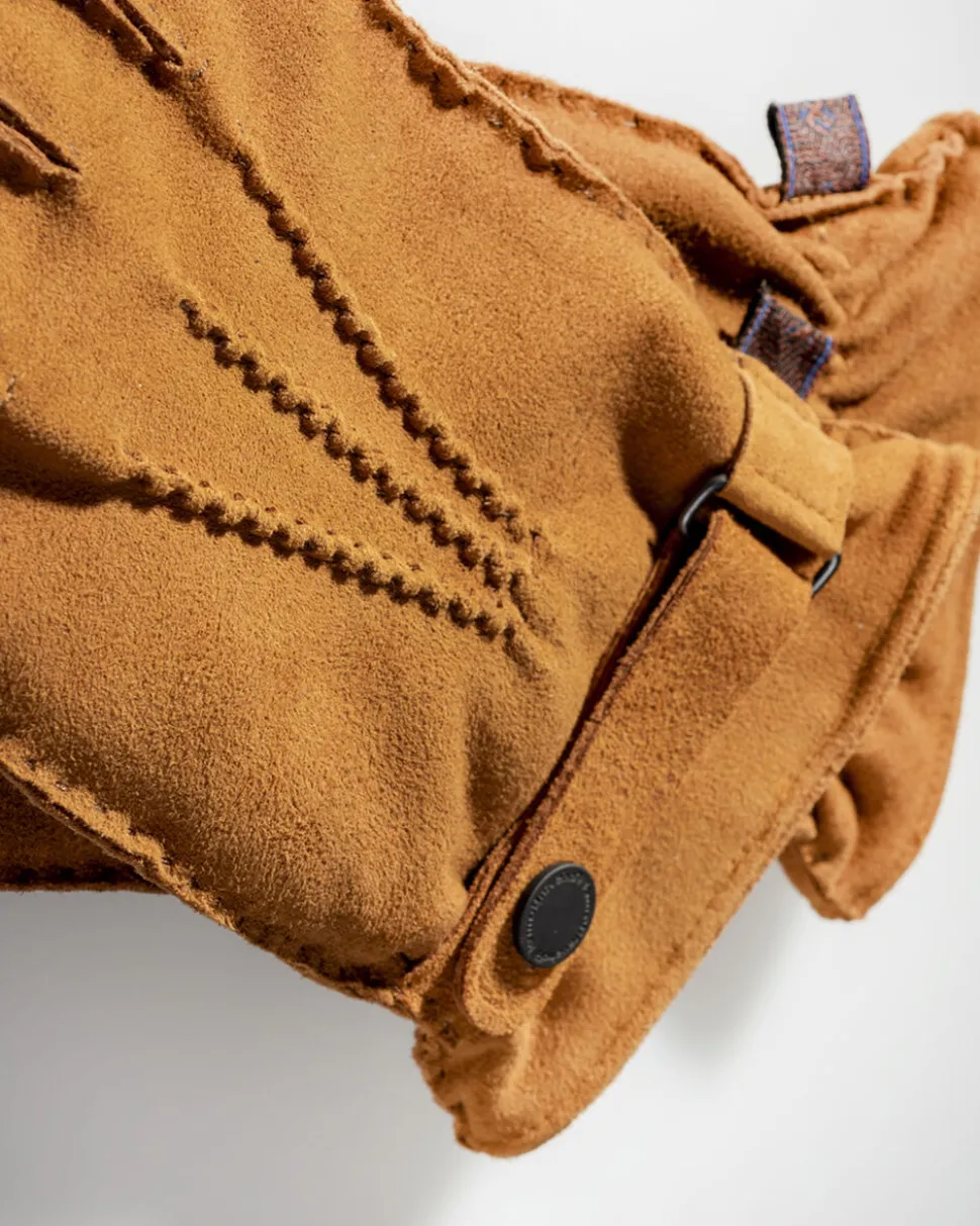 Handschuhe>Floris van Bommel Handschuhe Wildleder Cognac