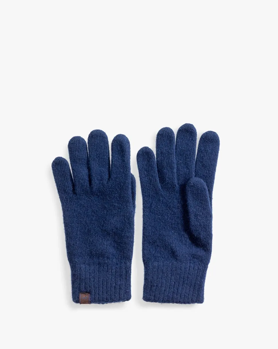 Handschuhe>Floris van Bommel Handschuhe Wolle Blau