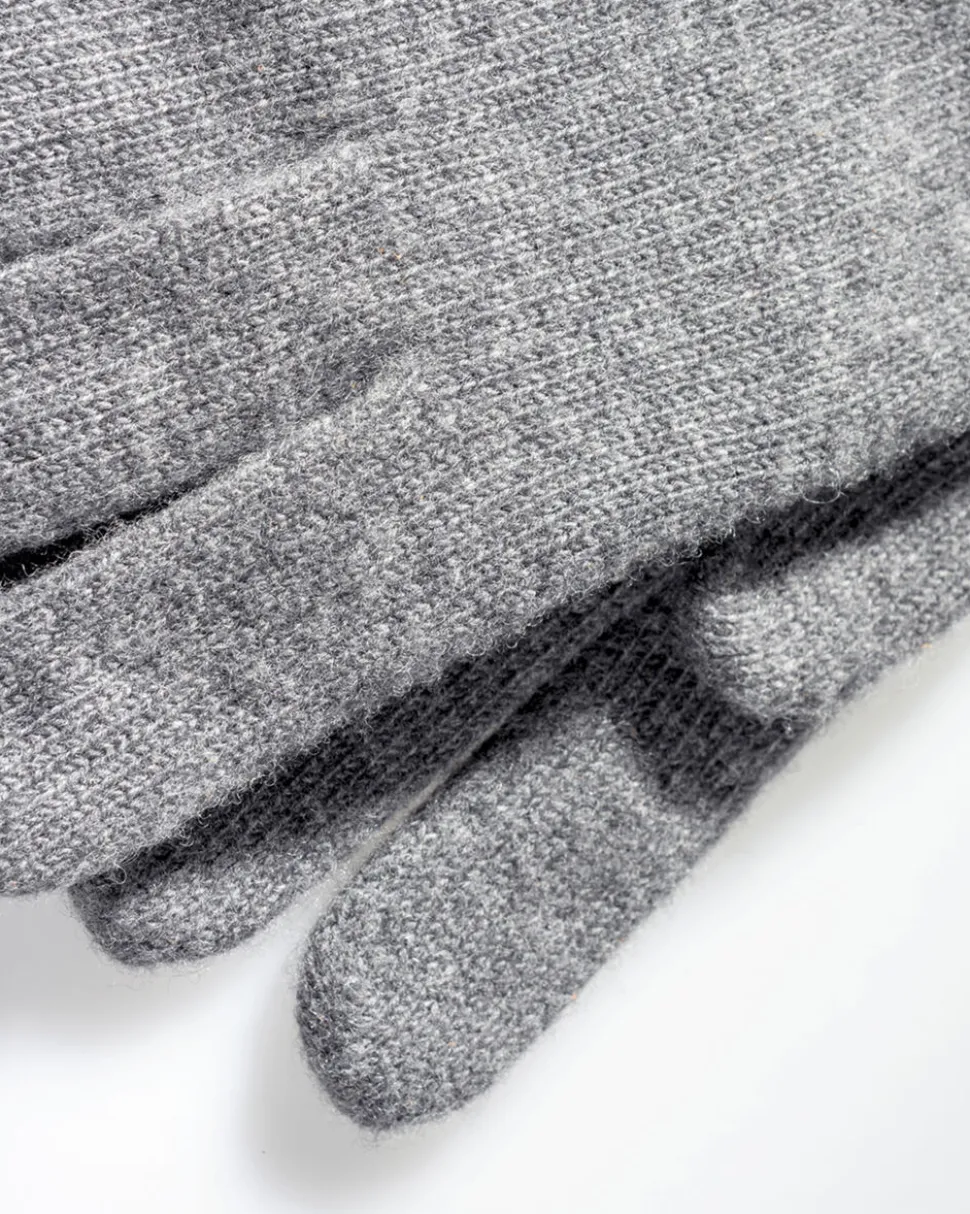 Handschuhe>Floris van Bommel Handschuhe Wolle Grau