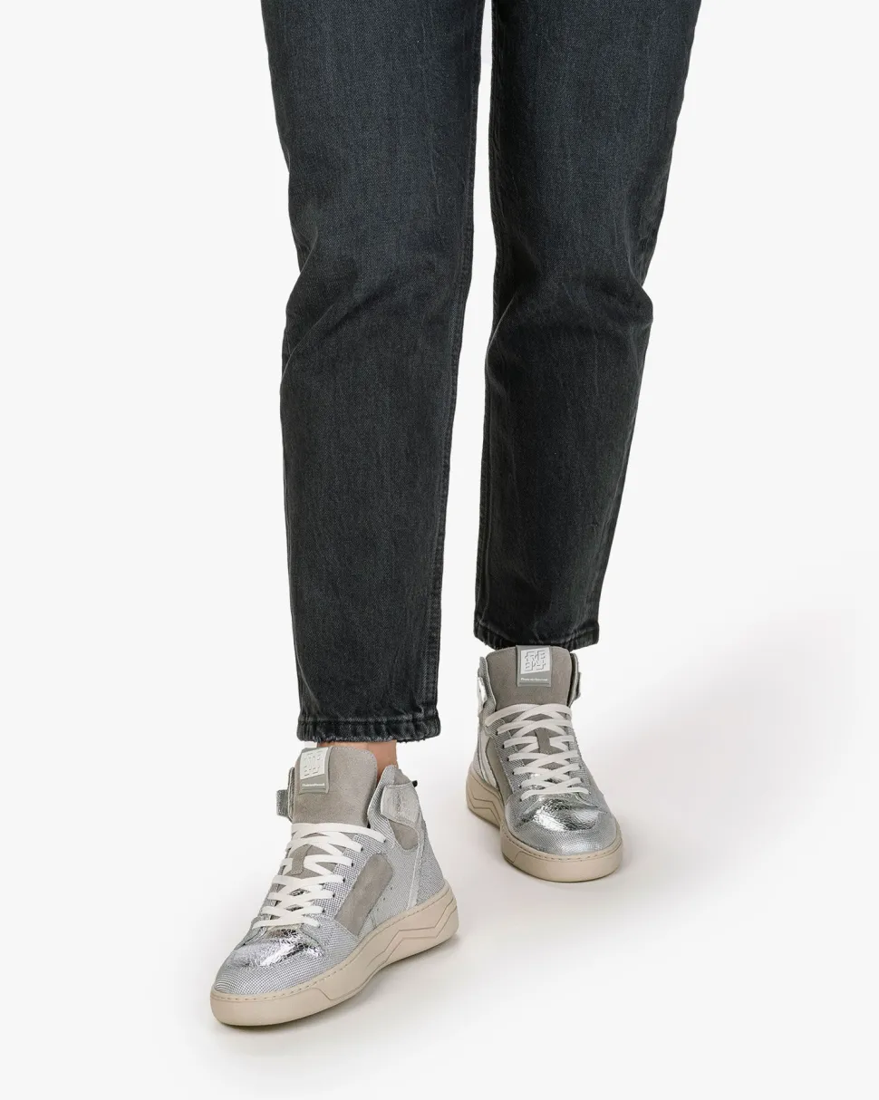 Sneaker>Floris van Bommel Iggi Wedge 01.00 Silber