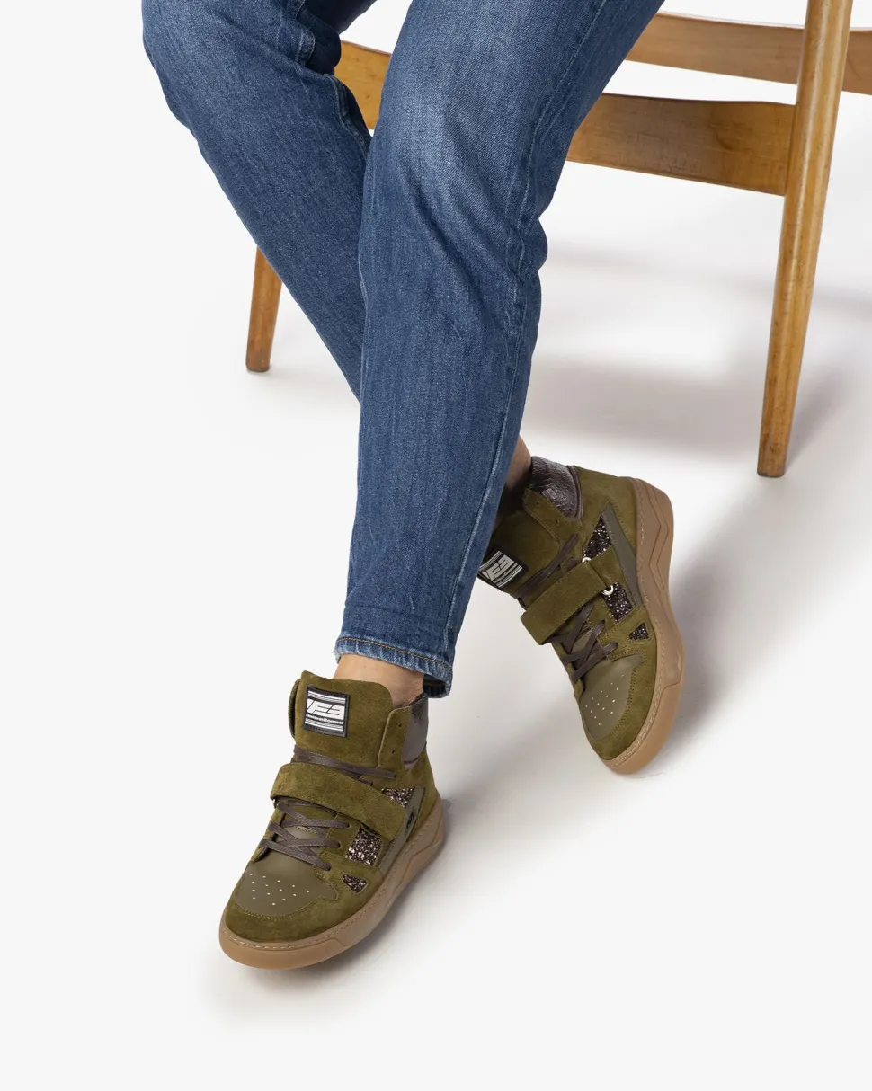 Hochwinter | Sneaker>Floris van Bommel Iggi Wedge 02.02 Dunkelgrün