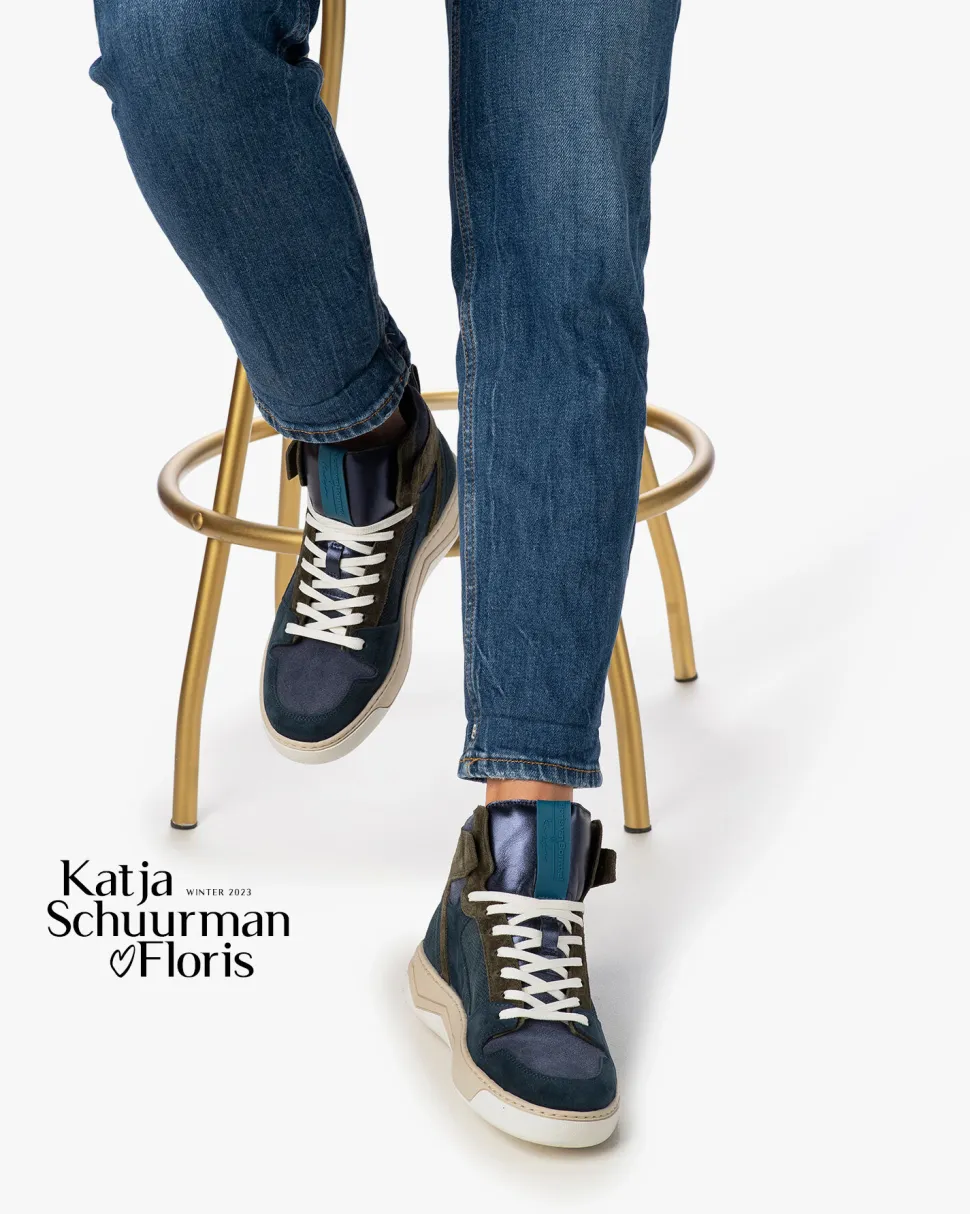 Hochwinter | Sneaker>Floris van Bommel Iggi Wedge 01.16 Dunkelblau