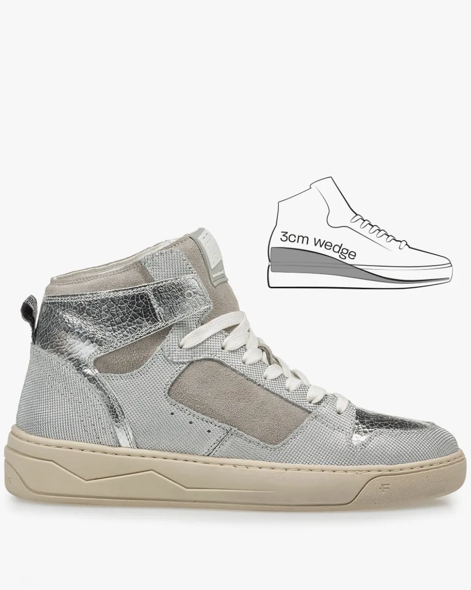 Sneaker>Floris van Bommel Iggi Wedge 01.00 Silber
