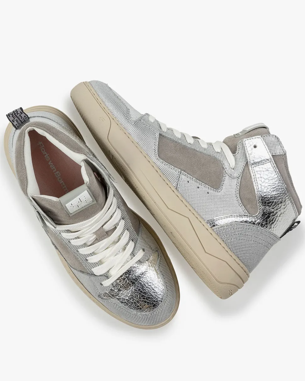 Sneaker>Floris van Bommel Iggi Wedge 01.00 Silber